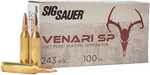 Sig Sauer V243SP100-20 Venari 243 Win 100 Gr 2960 Fps Soft Point (SP) 20 Bx/10 Cs